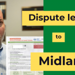 Dispute letter to Midland